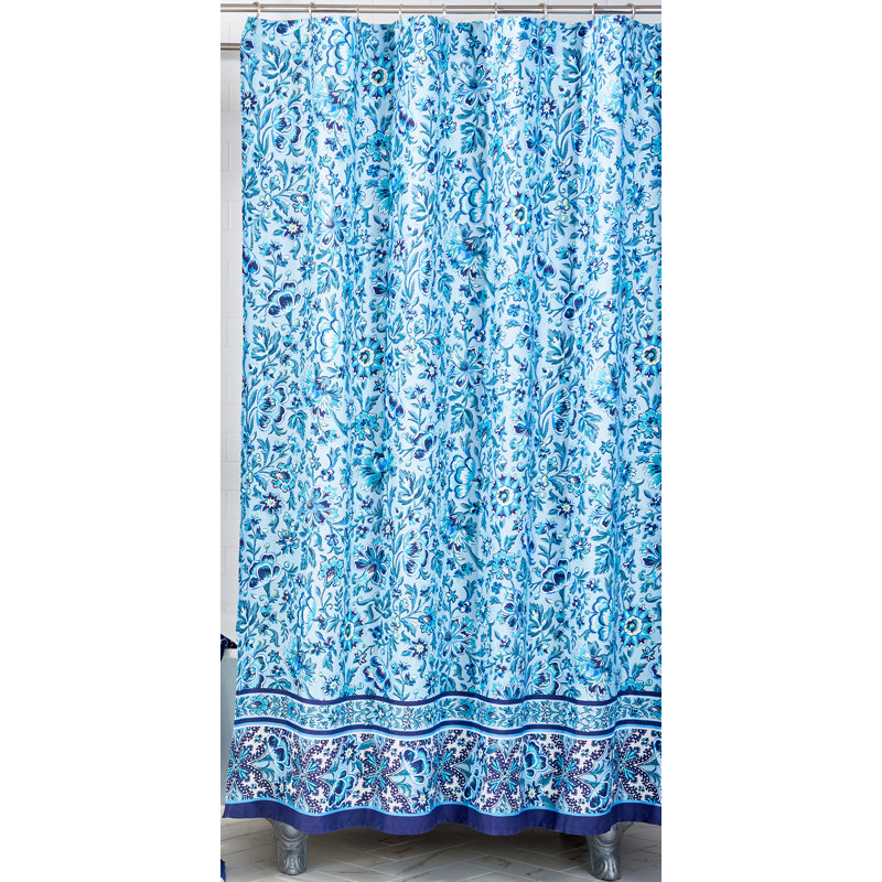 Vera Bradley Cloud Vine 100 Cotton Floral Single Shower Curtain Wayfair